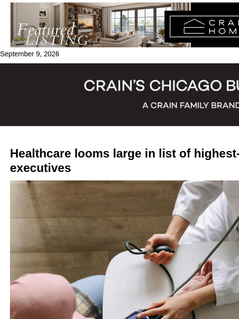crainalerts newsletter: Highest-paid nonprofit executives