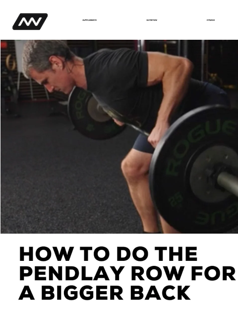 The Pendlay row is a variant of the barbell bent-over row exercise that builds muscle and strength throughout the entire back. SUPPLEMENTS NUTRITION FITNESS APPAREL If you've been curious about