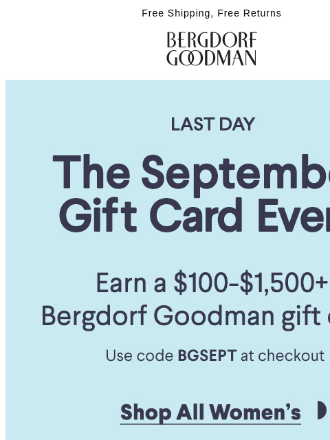 Last chance to shop the September Gift Card Event. ͏ ͏ ͏ ͏ ͏ ͏ ͏ ͏ ͏ ͏ ͏ ͏ ͏ ͏ ͏ ͏ ͏ ͏ ͏ ͏ ͏ ͏ ͏ ͏ ͏ ͏ ͏ ͏ ͏ ͏ ͏ ͏ ͏ ͏ ͏ ͏ ͏ ͏ ͏ ͏ ͏ ͏ ͏ ͏ ͏ ͏ ͏ ͏ ͏ ͏ ͏ ͏ ͏ ͏ ͏ ͏ ͏ ͏ ͏ ͏ ͏ ͏ ͏ ͏ ͏ ͏ ͏ ͏ ͏ ͏ ͏ ͏ ͏ ͏ ͏