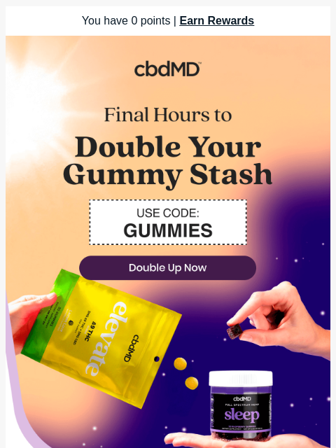 cbdmd newsletter: Midnight Deadline: BOGO on All Gummies