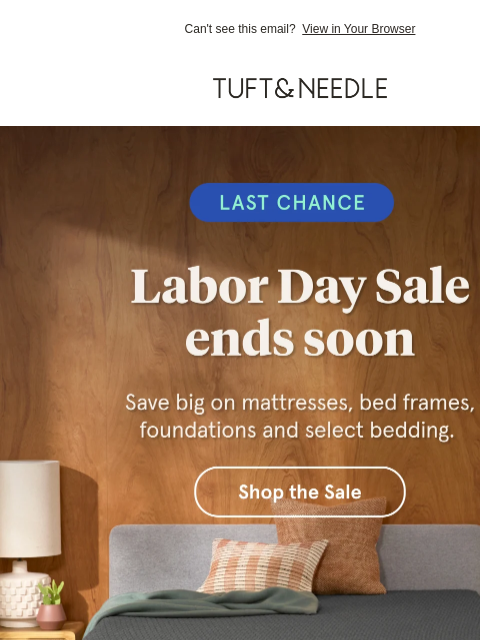 tuftandneedle newsletter: Your Final Chance To Save