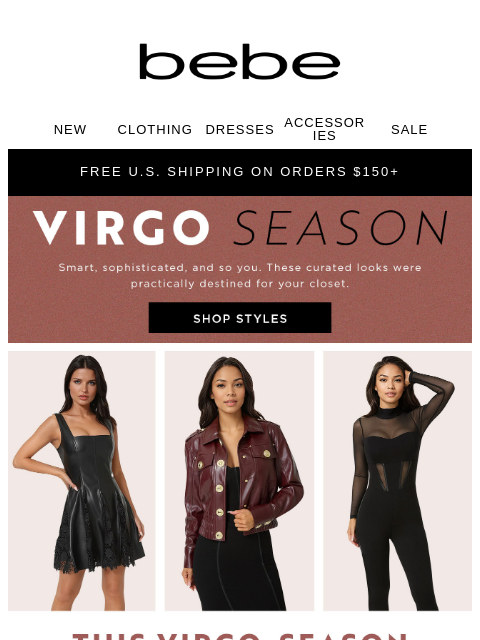 bebe newsletter: Hey Virgo, Align Your Style with Your Stars 🔮