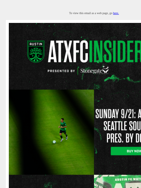 austinfc newsletter: ATXFC Insider: Ticket Sweepstakes, Vacation Offers...