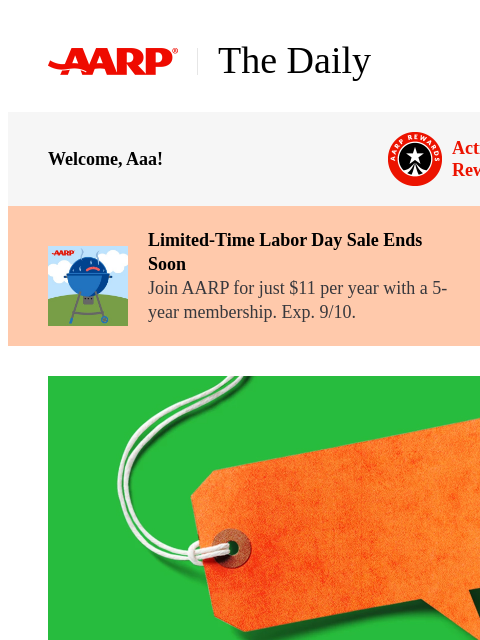 aarp newsletter: The Daily — 9 Times to Ask for a Deal and Save Mon...