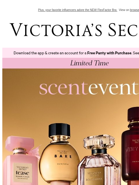 victoriassecret newsletter: Last Day to Save on Your Favorite Fragrances