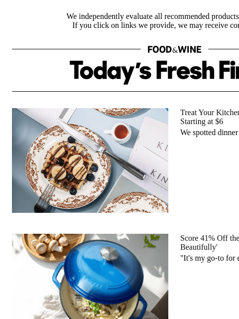 foodandwine newsletter: Save 41% on This Dutch Oven That 'Holds Heat Beaut...