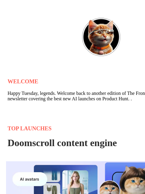 producthunt newsletter: OpenAI takes on Hollywood