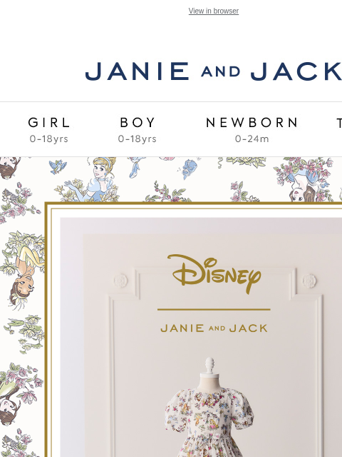 janieandjack newsletter: A collection inspired by Disney Princess...