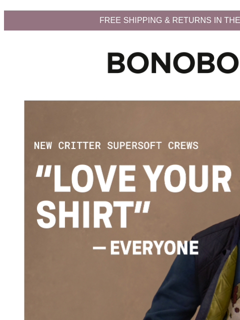 bonobos newsletter: New Critter Fleece Are All The Rage