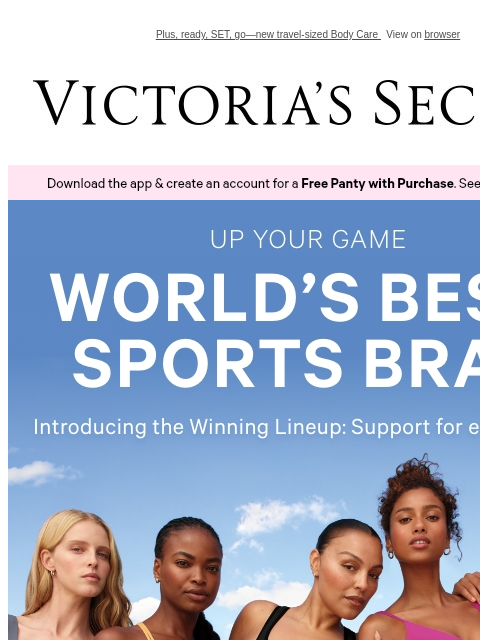 victoriassecret newsletter: The Only Five Sports Bras You Need