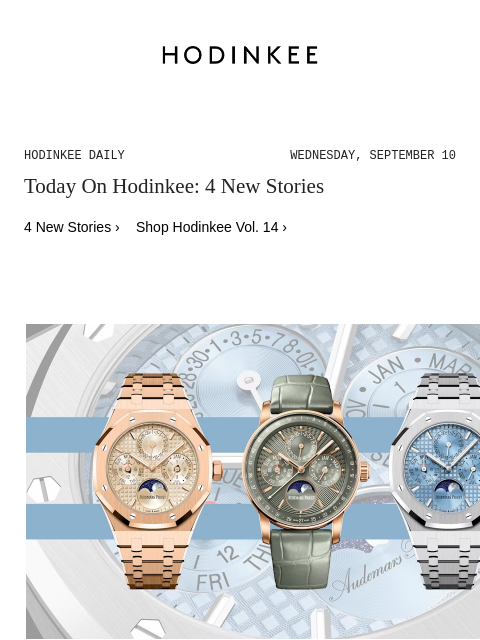 hodinkee newsletter: Hodinkee Daily | 09/10/2025