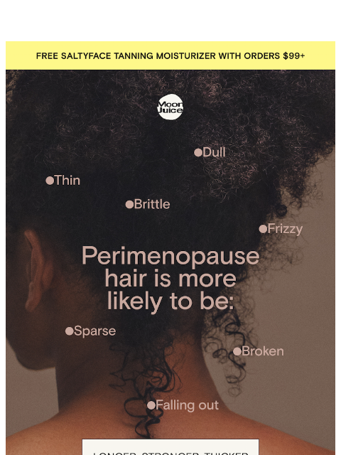 moonjuice newsletter: perimenopause shed?
