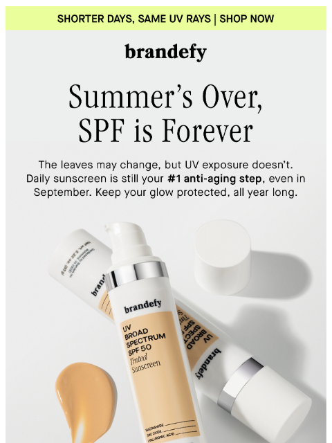 brandefyskin newsletter: #1 Anti-Aging Step
