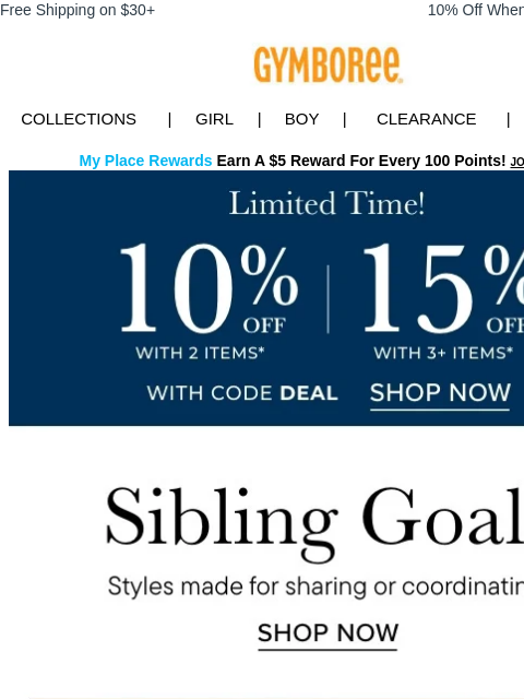 gymboree newsletter: These Styles = Major Sibling Energy 🙌