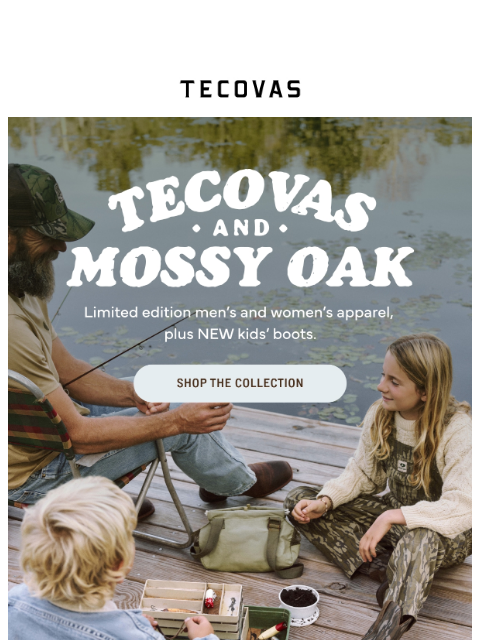 tecovas newsletter: Mossy Oak Just Dropped.
