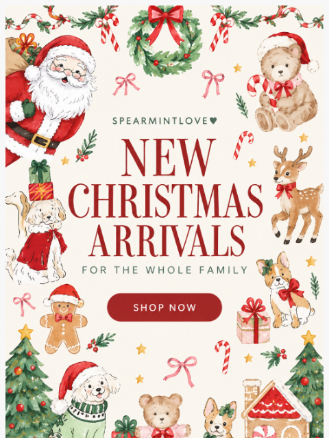 spearmintlove newsletter: 🎄 New Christmas Arrivals for the Whole Family