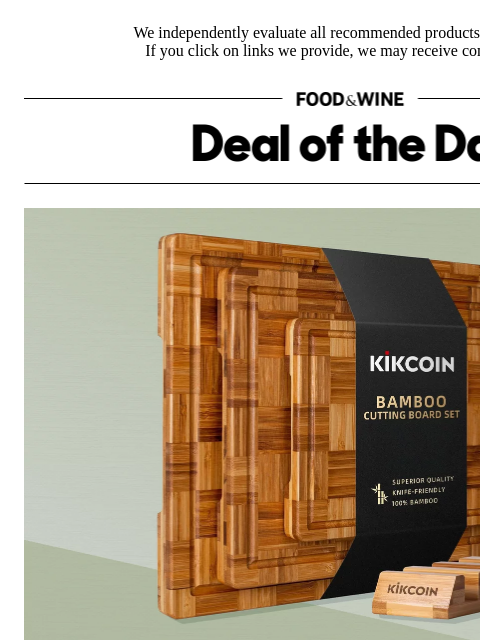 foodandwine newsletter: These 45%-Off Boards Make Shoppers Feel 'Like a Mi...
