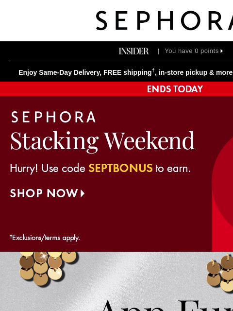sephora newsletter: Your cue to shop: 50% off select brands 💸