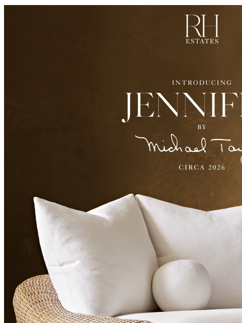 rh newsletter: Introducing the Jennifer Chair by Michael Taylor. ...