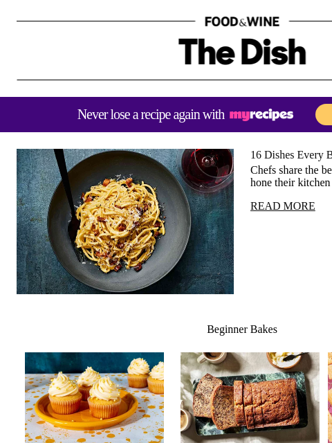foodandwine newsletter: 16 Dishes Every Beginner Cook Should Learn