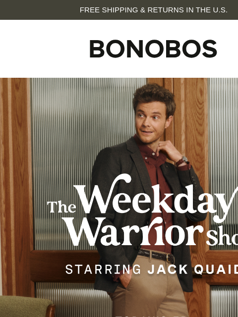 bonobos newsletter: Big Premiere: The Weekday Warrior Show