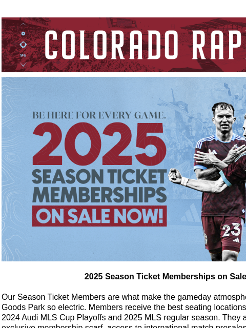 The Colorado Rapids Sign Reggie Cannon. CR_Header_600x100.jpg 2025 Season Ticket Memberships on Sale 2025 Season Ticket Memberships on Sale Our Season Ticket Members are what make the gameday