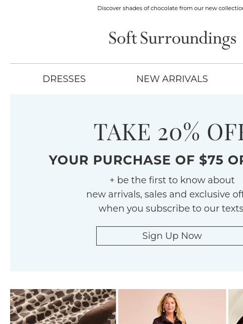 softsurroundings newsletter: Indulge in Rich Neutrals.