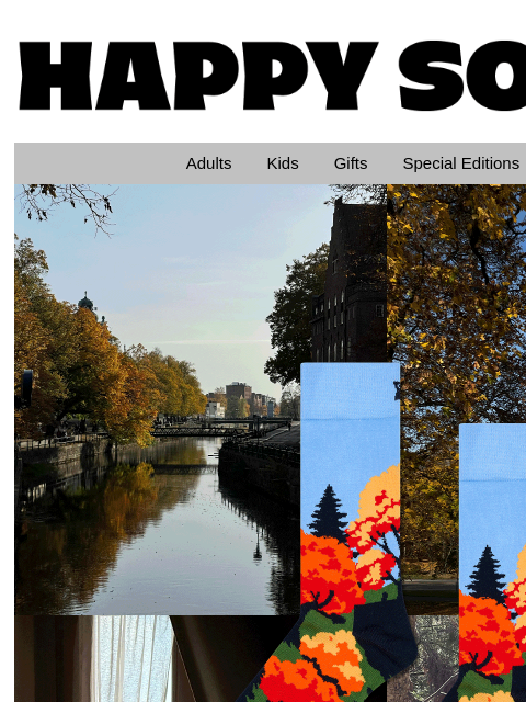 happysocks newsletter: NEW DROP—Autumn Wanderlust