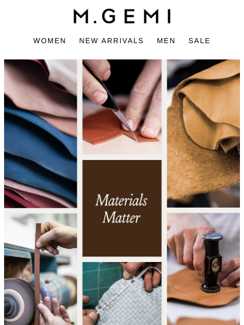 mgemi newsletter: Italian Leather Is Better