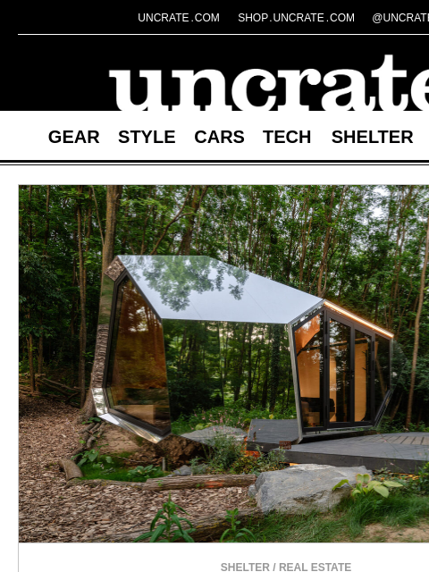 uncrate newsletter: PEBL Grand Cabin & more