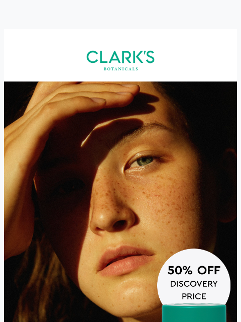 clarksbotanicals newsletter: Smoother, firmer skin for half the price
