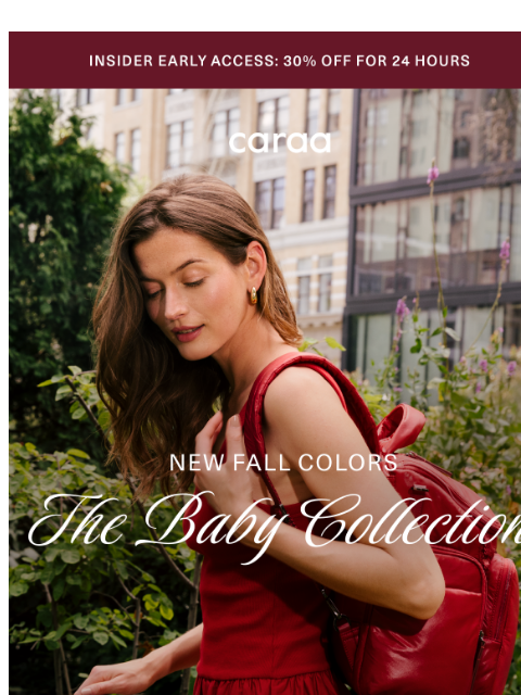 caraa newsletter: Insiders only: 30% off Fall Baby favorites 🍂