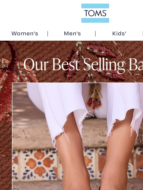 toms newsletter: Pumpkin Embroidered Alpargatas!