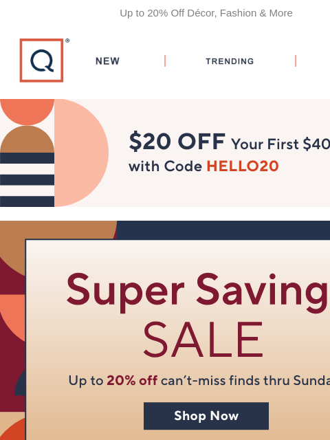qvcemail newsletter: Super Savings for the *Fall* of It