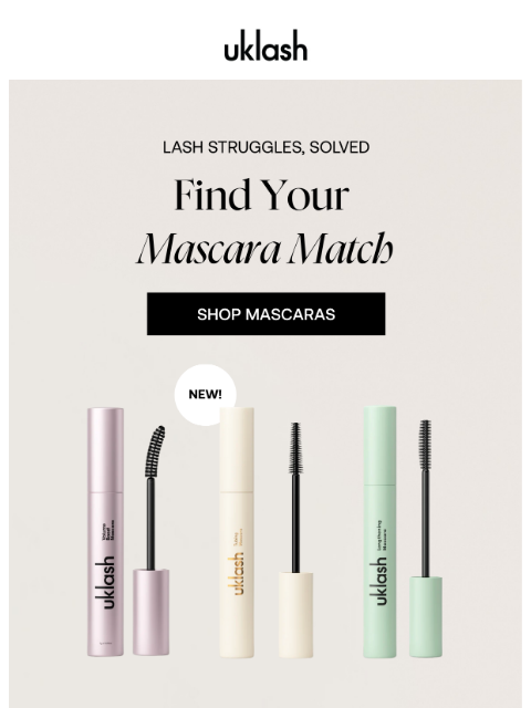 uklash newsletter: Struggle with short, straight or sparse lashes? 😔
