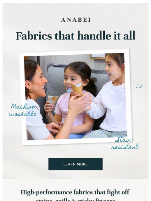 anabei newsletter: Non-toxic, Life-proof Fabrics