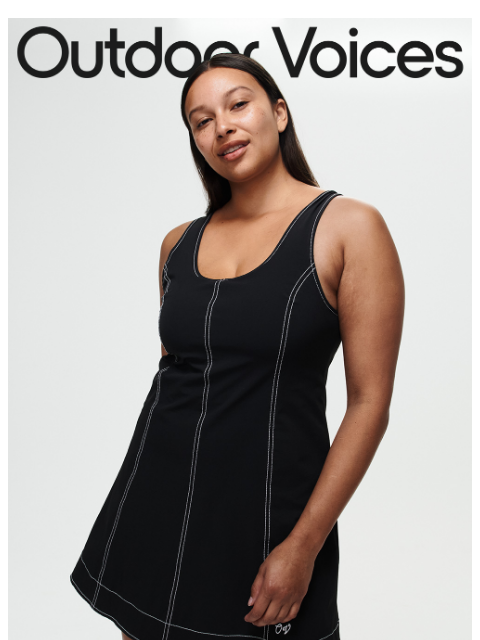 outdoorvoices newsletter: The Energy Dress is back in stock