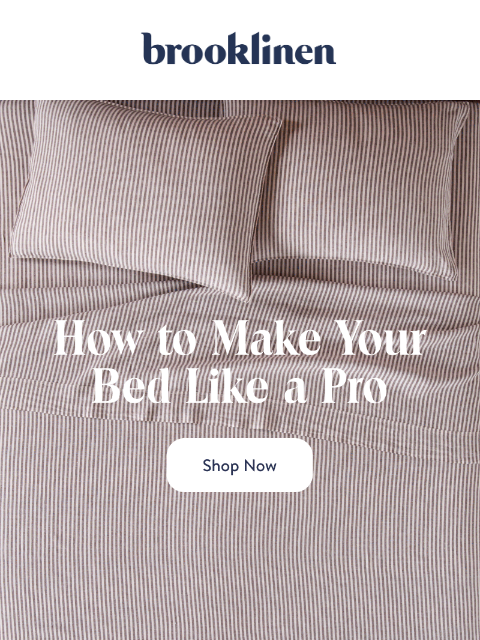 brooklinen newsletter: If Bedding Were a Competition...
