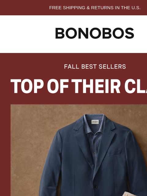 bonobos newsletter: What Guys Are Wearing This Fall