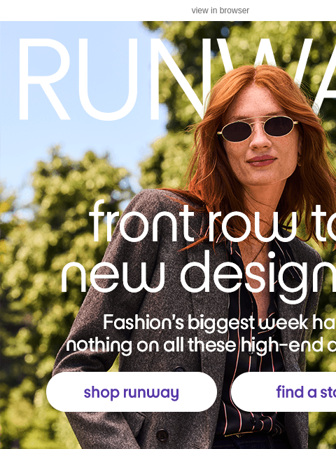 tjmaxx newsletter: NEW Runway must-haves are here 💜 ✨​