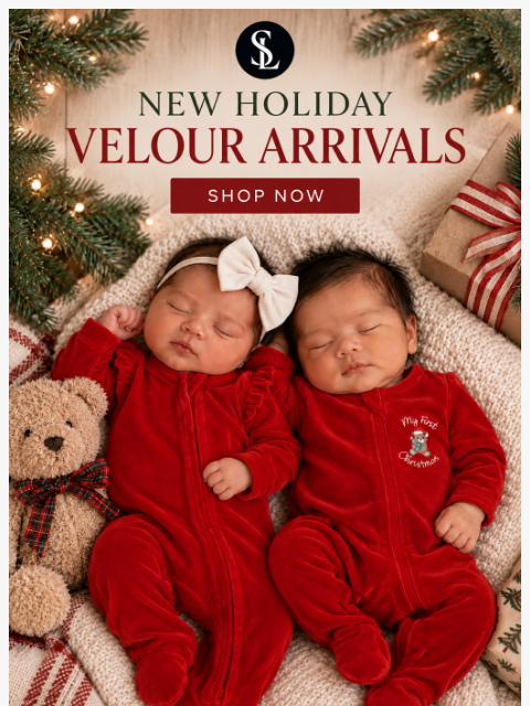 spearmintlove newsletter: ❤️ New Holiday Velour Has Arrived