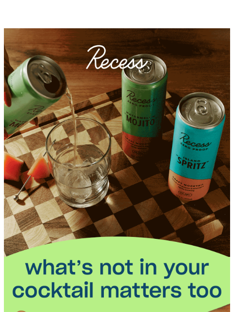 takearecess newsletter: you deserve only the good stuff