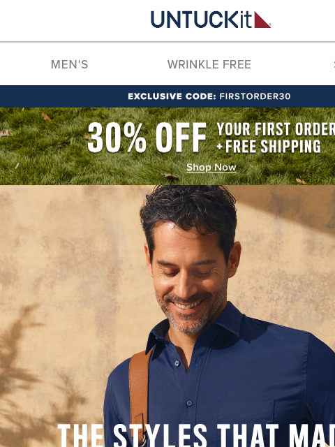 untuckit newsletter: Check out the Styles That Made Us Famous