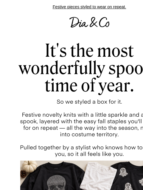 dia newsletter: A little sparkle, a little spooky