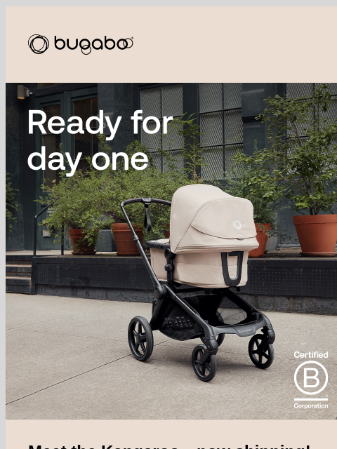 Be ready for every journey Bugaboo Bugaboo kangaroo Meet the Kangaroo—now shipping! Our most-requested stroller, built for safe, smooth strolls and designed to grow with your family. Whether used as a