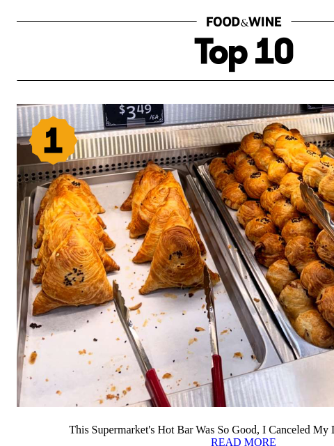 foodandwine newsletter: The Supermarket Hot Bar That Beat My Dinner Plans