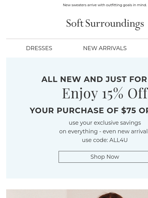 softsurroundings newsletter: Flex Your Options for Work.