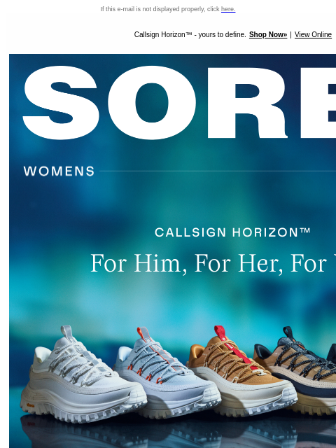 sorel newsletter: The Sneaker with No Limits