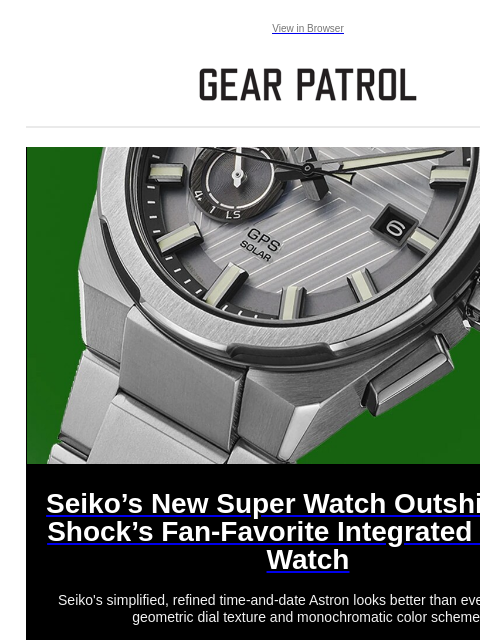 gearpatrol newsletter: Did Seiko Just One-up G-Shock?