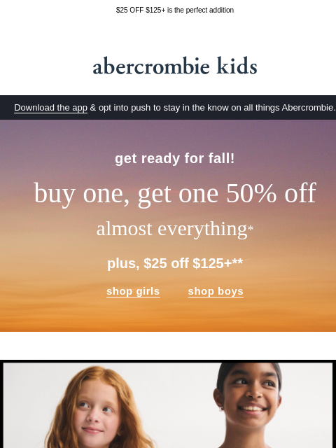 abercrombie newsletter: new trend edits for your main character